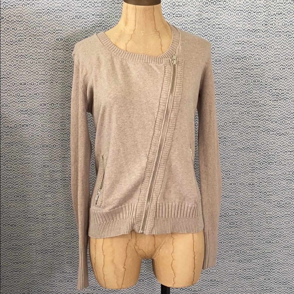 Kiss of Cashmere Moto Cardigan